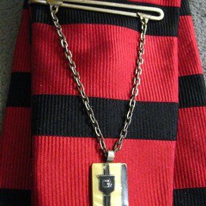👔 Art Deco Vintage 1940's  "G"  Initial Tie Clip